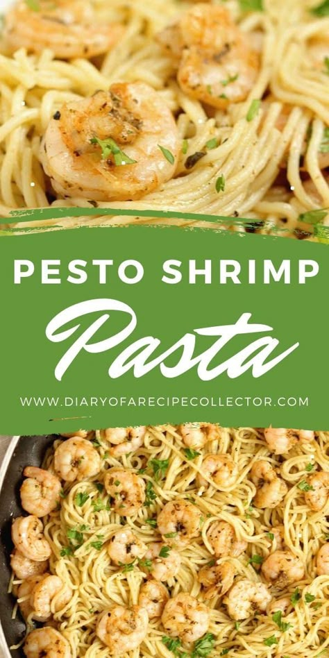 Shrimp Pesto Pasta With Spinach And Mushrooms, Pesto Shrimp Fettuccine, Pesto And Shrimp Pasta, Shrimp And Veggie Pesto Pasta, Shrimp Recipes Pesto, Basil Shrimp Pasta Recipes, Shrimp Broccoli Pesto Pasta, Pesto Recipes Dinner Shrimp, Shrimp Spinach Pasta Recipes Healthy