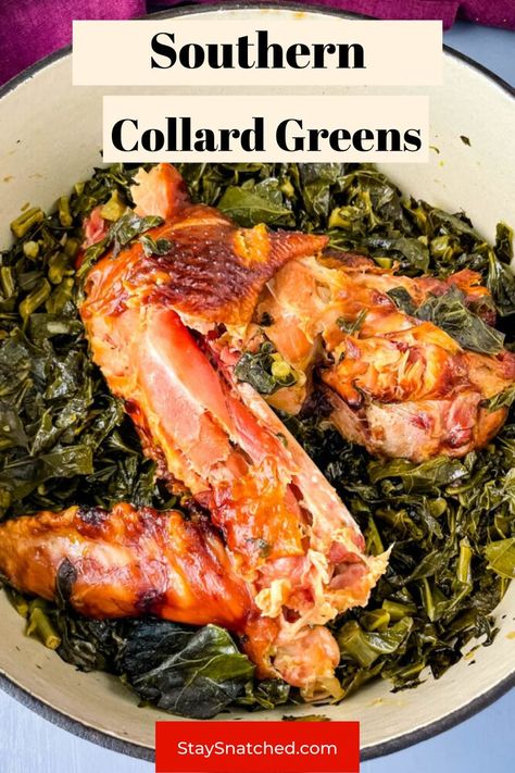 Best Collard Greens Recipe Soul Food, Collard Greens Recipe Soul Food, Crockpot Collard Greens, Best Collard Greens Recipe, Easy Collard Greens Recipe, Soul Food Recipe, Greens Recipe Soul Food, Southern Style Collard Greens, Southern Collard Greens