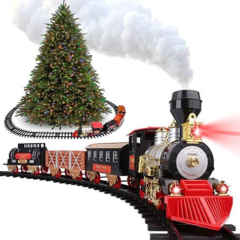 Christmas Tree Train, Christmas Train Set, Toddler Modeling, Electric Train Sets, Locomotive Engine, Empty Water Bottle, Holiday Train, Creative Christmas Gifts, Model Train Sets