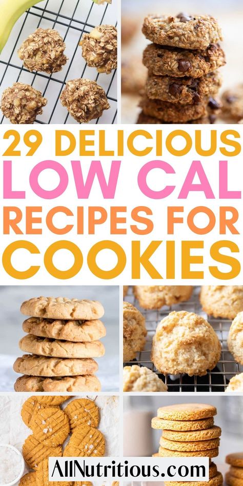 If you are looking for the best dessert ideas to help you on your weight loss journey you will love these incredible low calorie cookie recipes. These filling weight loss cookies will help you easily keep track of your calorie intake. Low Cal Cookies Recipes, Healthy Cookie Recipes Low Calories, 50 Calorie Cookies, Lower Calorie Cookies, Diet Cookies Low Calories Healthy, Low Calorie Cookie Dough Recipe, Low Calorie Cookie Recipes, Low Calorie Christmas Cookies, Low Calorie Lemon Cookies