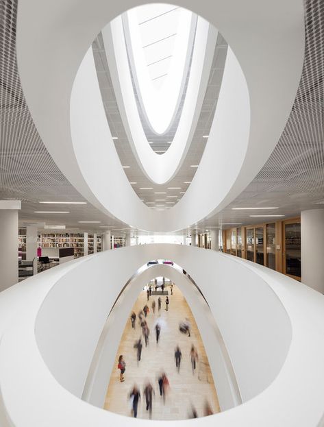 Finnish Architecture — ARCHMOSPHERES Helsinki University, Helsinki Airport, University Library, Architecture Interiors, Helsinki, Modern Architecture, Old And New, Finland, Sydney Opera House