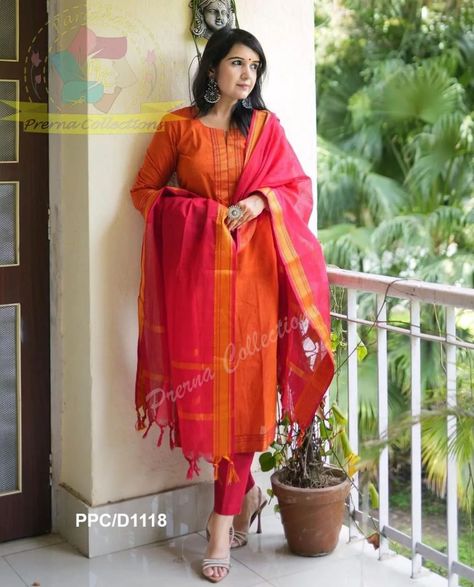 ₹1199 *premium South cotton handloom kurti with temple border on yoke and sleeves Paried with handloom cotton pants and dupatta* *🌹🌹Pure fine South cotton fabric handloom cotton dupatta*🌹🌹 Size: *L/40, XL/42, XXL/44,XXXl/46* Fabric: *South cotton* Product: *Kurti + Pant + Dupatta* Color`s: *1* Type: *Fully stitched* *Price 1199 free shipping* fh *⭐ *✈️✈️✈️* *(100% quality products guarantee)* _____________________________ *Note:* ⏩ COD (Cash On Delivery) not available ⏩ ... South Cotton Suit Designs With Border, Mangalagiri Cotton Dress Designs, South Cotton Suit Designs, Work On Dupatta, Plus Size Western Wear, Cotton Suit Designs, Stylish Kurtis Design, Cotton Blouse Design, Recycled Dress