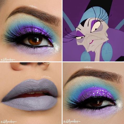 Yzma (The Emperor's New Groove) Disney Villains Makeup, Cinderella Makeup, Disney Eye Makeup, Disney Inspired Makeup, Disney Princess Makeup, Disney Eyes, Awesome Makeup, Costume Disney, Princess Makeup