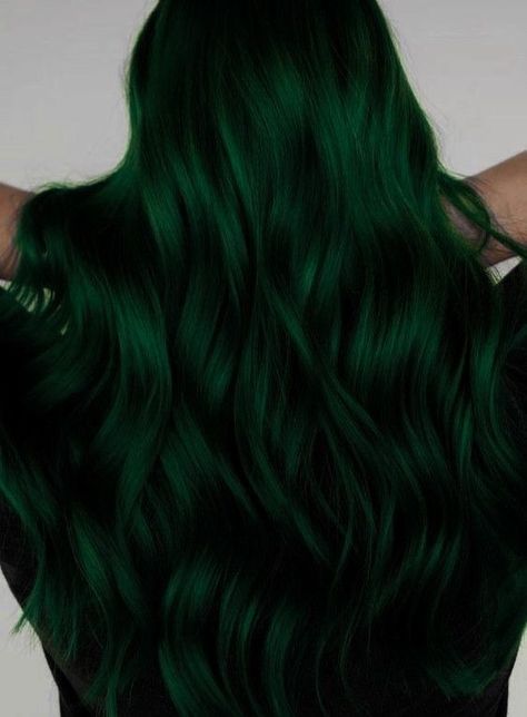 Forest Green Hair Dye, Hair Dye For Dark Hair, Dye For Dark Hair, Forest Green Hair, Emerald Green Hair, Mint Green Hair, Emerald Hair, Lisa Hair, Dark Green Hair