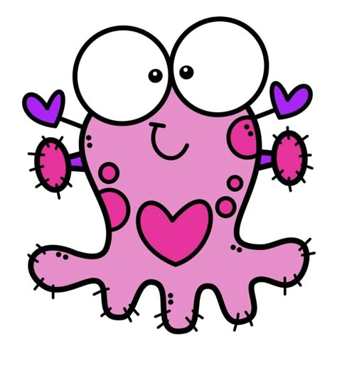 Monster Rocks, Cute Monsters Drawings, Monster Clipart, Valentines Clipart, Creative Clips Clipart, Monster Crafts, Monster Drawing, Monster Theme, Funny Monsters