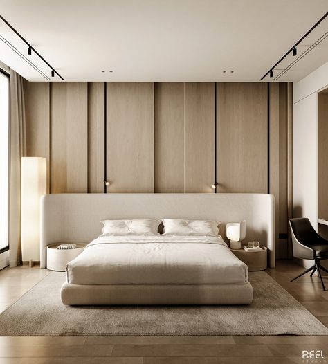 Master Bedroom Design on Behance Unique Bedroom Furniture, Elegant Bedroom Design, Oak House, Minimal Bedroom, Double Height, Bedroom Bed Design, Elegant Bedroom, Bedroom Furniture Design, Modern Bedroom Design