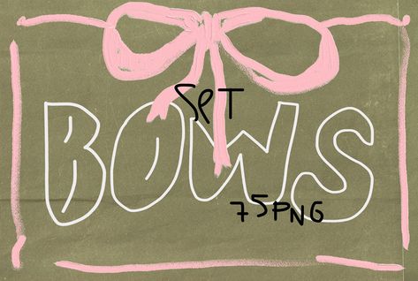 BOWS Gift Clipart, Decorate My Room, Object Illustration, Bows Ribbon, Vintage Png, Bow Knot, Working On Myself, Freelancing Jobs, Graphic Design Illustration