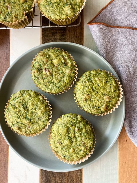 Sausage, Apple & Spinach Buckwheat Muffins — Let Them Eat Dirt Buckwheat Muffins, Spinach Muffins, Millet Flour, Brunch Club, Buckwheat Flour, Muffin Cake, Chopped Spinach, Breakfast Muffins, Plain Yogurt