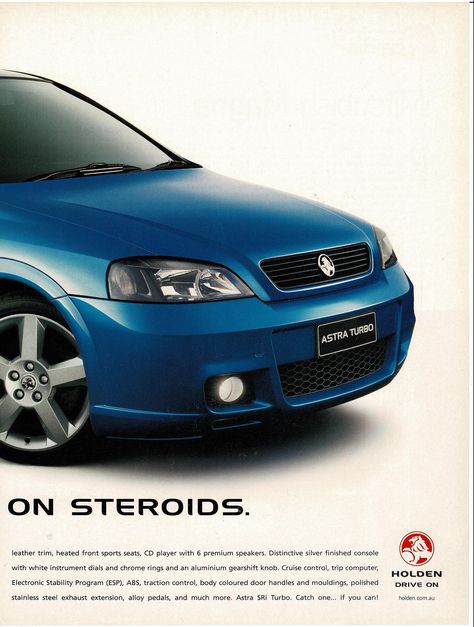 https://flic.kr/p/2jDsSkF | 2004 TS Holden Astra Turbo Coupe Page 2 Aussie Original Magazine Advertisement Holden Astra, Holden Australia, Sport Seats, Poster Ads, Cruise Control, Car Posters, Body Colour, General Motors, Leather Trims