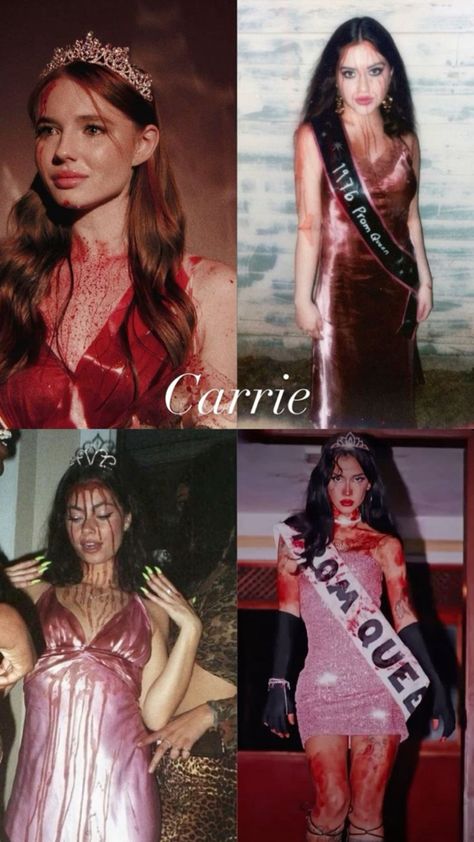 Carrie 1976 Costume, Carrie Prom Queen Costume, Carrie Costumes Halloween, Halloween Costumes County, Carrie Underwood Halloween Costume, Killed Prom Queen Costume, Women Horror Movie Costume, Thriller Halloween Costume, Horror Movie Villain Costumes