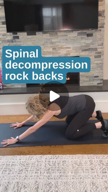 Anne | osteoporosis movement on Instagram: "If you want 𝗹𝗲𝘀𝘀 𝗯𝗮𝗰𝗸 𝗽𝗮𝗶𝗻 and better spinal alignment, try this spinal decompression movement. 👇 ⁣ ⁣ When we 𝗹𝗲𝗻𝗴𝘁𝗵𝗲𝗻 𝗮𝗻𝗱 𝗱𝗲𝗰𝗼𝗺𝗽𝗿𝗲𝘀𝘀 the spine, it counteracts the effects of gravity that pull us forward, which can 𝗶𝗻𝗰𝗿𝗲𝗮𝘀𝗲 compression of the spinal disks, the vertebra and can also cause 𝗽𝗮𝗶𝗻. ⁣ ⁣ 𝗛𝗲𝗿𝗲’𝘀 𝗵𝗼𝘄: ⁣ ⁣ 1️⃣ Start on 𝗵𝗮𝗻𝗱𝘀 𝗮𝗻𝗱 𝗸𝗻𝗲𝗲𝘀, knees 𝘂𝗻𝗱𝗲𝗿 hips, hands slightly in front of the shoulders, you can tuck the toes under or not. ⁣ ⁣ 3️⃣ Keeping a 𝗻𝗲𝘂𝘁𝗿𝗮𝗹 𝘀𝗽𝗶𝗻𝗲, rock back, reaching the hips toward the feet. ⁣ ⁣ 👉 The movement should 𝗼𝗻𝗹𝘆 come from the hips and the shoulders. ⁣ ⁣ ❌ Stop the backward movement if you feel your spine 𝗯𝗲𝗻𝗱𝗶𝗻𝗴. ⁣ ⁣ 4️ Post Spinal Fusion Workout, Spine Decompression Stretches, Decompress Spine, Yoga After Spinal Fusion, Preparing For Spinal Fusion Surgery, Stenosis Of The Spine, Spinal Waves Yoga, Stenosis Exercises, Ascending Tracts Of Spinal Cord