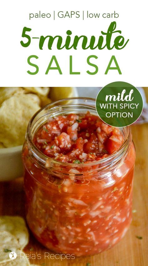 Easy Paleo & Keto 5-Minute Salsa #salsa #tomatoes #cilantro #condiments #paleo #gapsdiet #whole30 #keto #lowcarb #realfood #glutenfree #vegan #easy #mild Homemade Mild Salsa Recipe Canning, Keto Salsa Recipe, Simple Salsa Recipe, Salsa Recipe With Fresh Tomatoes, Mild Salsa Recipe, Recipe With Fresh Tomatoes, Fresh Salsa Recipe, Easy Salsa Recipe, Salsa Guacamole