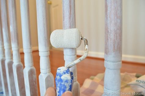 How To Paint Spindles On Stairs, How To Paint Stair Spindles, Round Stairs, Stair Rails, Stair Spindles, Stair Banister, House Upgrades, Using A Paint Sprayer, Best Primer