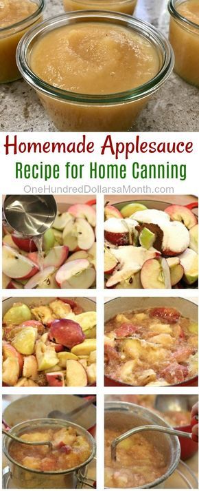 Apple Recipes For Canning, Applesauce Recipes Canning, Making Applesauce, Homemade Applesauce Recipe, Homemade Apple Sauce, Canning Applesauce, Make Applesauce, Canned Applesauce, Homemade Applesauce Recipes