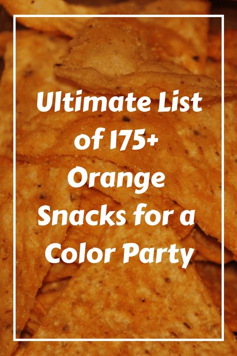 Discover the ultimate list of 175+ vibrant orange snacks perfect for a Color Party, Rainbow Picnic, Halloween birthday bash, or gifting a Color Basket to a friend. From orange-hued treats to snacks in eye-catching orange packaging, this comprehensive guide is your go-to resource for all things orange-themed snacking. Organized into various categories, it's your key to hosting or attending the most memorable Orange Themed Party! Essen, Foods That Are Orange, Orange And Black Party Food, Orange Themed Appetizers, Foods That Are Orange In Color, Orange Board Night Ideas, Orange Food Board For Party, Orange Foods For Party Savory, Orange Themed Food Ideas