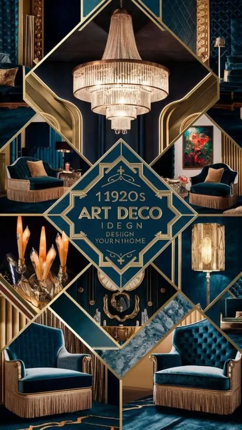 Art Deco Set Design, 1920s Set Design, Dark Art Deco Bedroom, Art Noveau Interiores, 1920 Interior Design, Gatsby Bedroom, 1920 Glam, Art Deco Hotel Room, Art Deco Bar Design