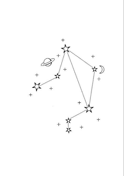 Constellation Libra Stars, Libra Zodiac Constellation Tattoo, Libra Constilation Tattoo, Libra Star Sign Tattoo, Libra Tattoo Constellation, Libra Star Constellation Tattoo, Libra Star Tattoo, Constellation Balance, Libra Star Constellation