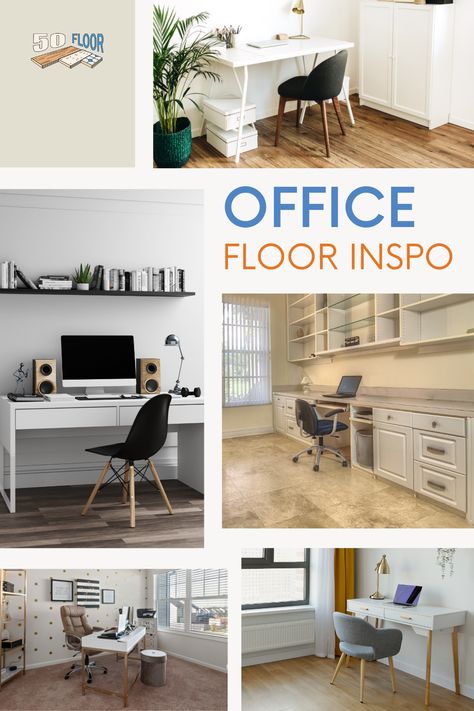 When it comes to selecting the flooring for your home office, there are a few things to keep in mind. Office flooring should be durable, easy to clean, minimize noise (especially if you work from home), and fit your style! #HomeOffice #OfficeDesign #WorkFromHome Home Office Flooring Ideas, Office Flooring Ideas, Home Office Flooring, Type Of Flooring, Office Flooring, Things To Keep In Mind, Office Floor, Office Solutions, Small Home Office