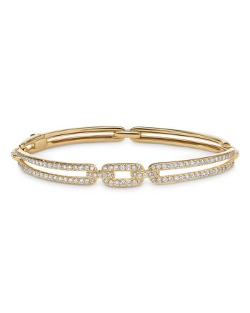 David Yurman Stax Linked Bracelet in 18K Yellow Gold with Pave Diamonds Fancy Bangles, Linked Bracelet, Bracelet With Diamonds, Bracelets Gold Diamond, Gold Bracelets, Diamonds And Gold, Bar Bracelets, Lovely Jewellery, Bangles Jewelry