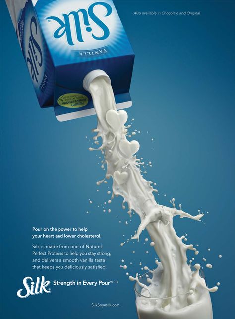 Milk Advertising, Echinacea Benefits, Milk Brands, Milk Splash, Conceptual Photo, Cholesterol Remedies, Publicidad Creativa, Garlic Bulb, Creative Poster Design