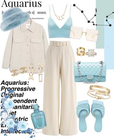 Aquarius Venus Aesthetic, Aquarius Fashion Style, Aquarius Outfits, Types Of Aesthetics Styles, Zodiac Signs Outfits Style Inspiration, Aquarius Fashion, Venus Aesthetic, Aesthetic Clothes Men, Aqua Outfit