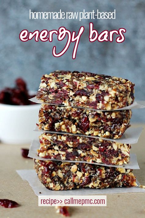 Homemade Energy Snack Bar Recipe- simple, raw energy snack bars takes minutes to make. Easy, nutritious, delicious, & cheap! #granolabars #energybars #healthy #dates #almonds Homemade Breakfast Bars, Snack Bar Recipes, Breakfast Bars Recipe, Energy Bars Recipe, Healthy Bars, Granola Bar, Energy Snacks, Bar Recipe, Homemade Breakfast