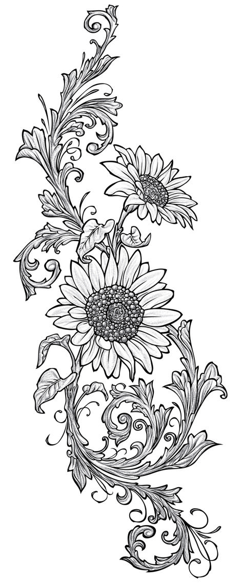 Octopus Tattoos, Pyrography Patterns, Sunflower Drawing, Wolf Illustration, Flower Sleeve, Tiny Tattoo, Wood Burning Patterns, Wolf Tattoos, Sunflower Tattoo