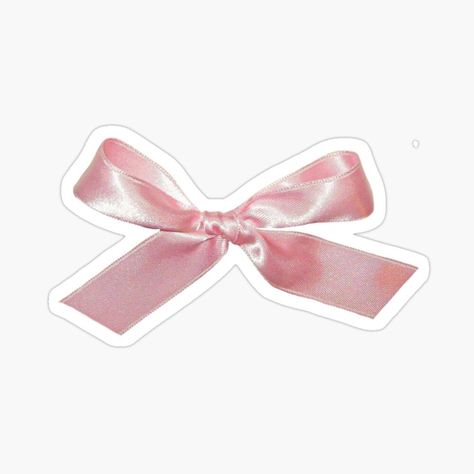 😍"Coquette balletcore ribbon bow " Sticker for Sale by Pixiedrop Bow Sticker, Ribbon Bow, Ribbon, For Sale, Pink