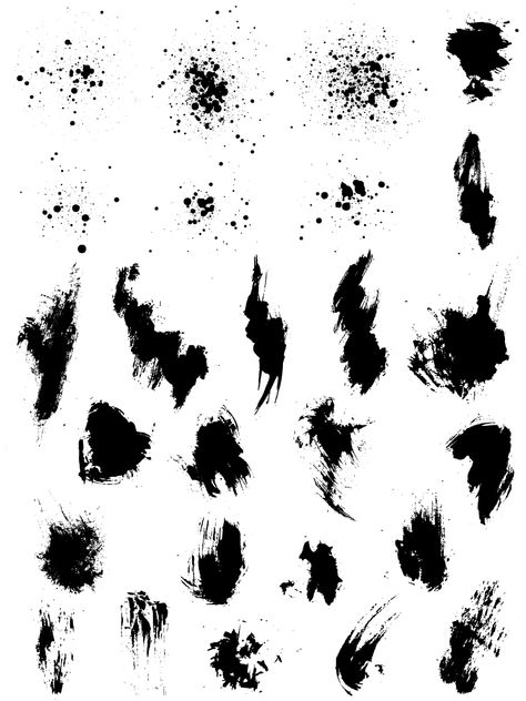 Splatter Drawing, Background Images Birthday, Vector Graphics Design, Ink Splatter, Paint Strokes, Grunge Textures, Free Vector Graphics, Free Vector Art, Drawing Poses