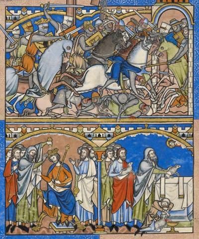 The Crusader Bible | The Morgan Library & Museum Online Exhibitions Middle Ages Art, Medieval Books, Medieval Paintings, Morgan Library, Medieval Manuscript, Medieval History, Illuminated Manuscript, Medieval Art, Bible Art