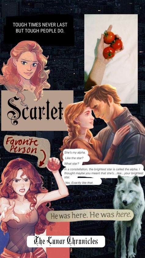 Scarlet Princess Book, Wolf And Scarlet Fanart, Scarlet And Wolf Fanart, Fandom Backgrounds, Scarlet Book, Luner Chronicles, Books Background, Female Book Characters, Cinderella Wallpaper