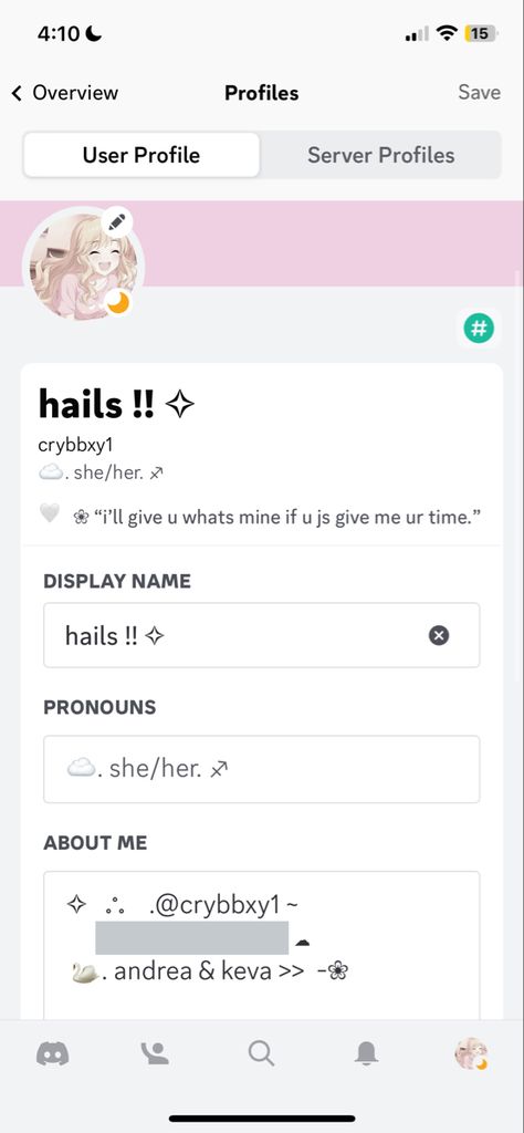 Discord Footer Pink, Cute Display Names Discord, Coquette Discord Profile, Cute Discord Bios Copy And Paste, Coquette Discord Bio, Pink Discord Server Layout, Hex Codes, Cute Profile Pictures, Profile Picture