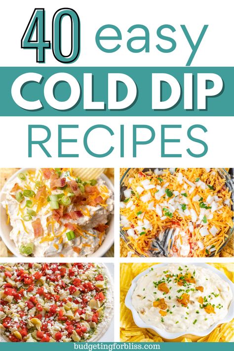 Looking for simple party dip recipes for your next outdoor gathering? Find 40 easy cold dip recipes perfect for summer parties. These summer appetizers are sure to please any crowd. Easy Dips For Bbq, Good Cold Dips For Parties, Cookout Dips Easy, Summertime Dips Easy Recipes, Dip For Cookout, Dips That Go With Burgers, Summer Time Party Dips, Easy Dips For Camping, Easy Appetizers For A Party Appetizer Recipes