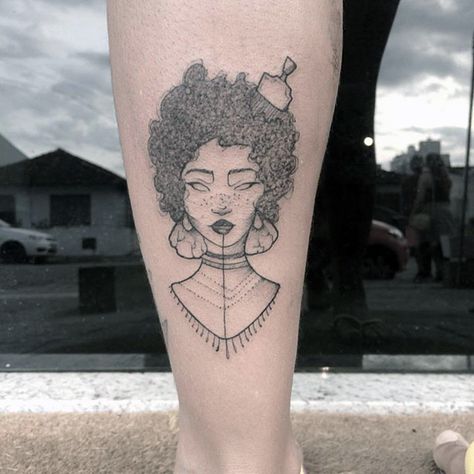 Mulheres Astrais - Tatuadora brasileira Angelika Spinardi Tattoo Black Women, Afro Tattoo, Tattoos Black Women, Africa Tattoos, Girl Power Tattoo, African Tattoo, Black Girls With Tattoos, Tattoo Black