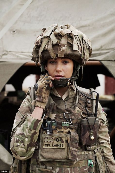 Talented actress: The soap show star recently wrapped up filming the latest series of Our Girl in South Africa Our Girl Bbc, Army Sergeant, Female Cop, English Girls, Latest Series, Army Women, Military Units, Military Soldiers, Female Soldier