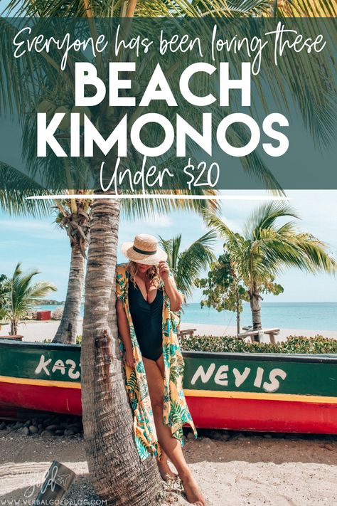 The best beach kimonos for your next holiday! These are the perfect outfits for a cruise holiday, a beach vacation, or a romantic resort staycation! Outfits For A Cruise, Romantic Resorts, Kimono Beach, Cruise Holidays, Beach Kimono, Summer Getaway, Next Holiday, Travel Inspired, Beach Look