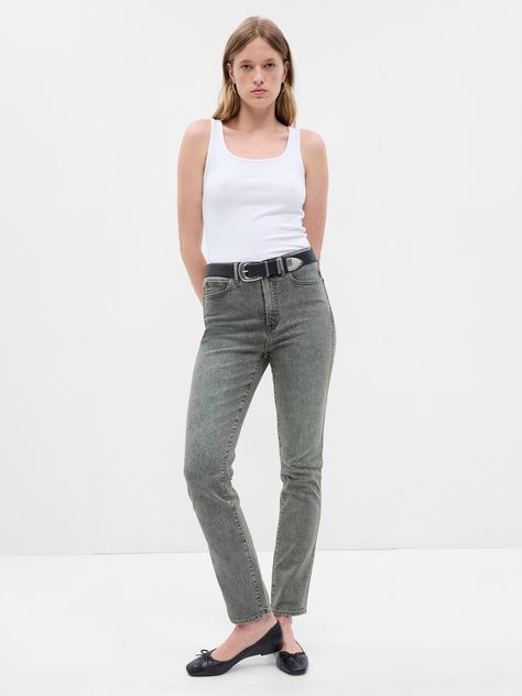 High Rise Vintage Slim Jeans | Gap