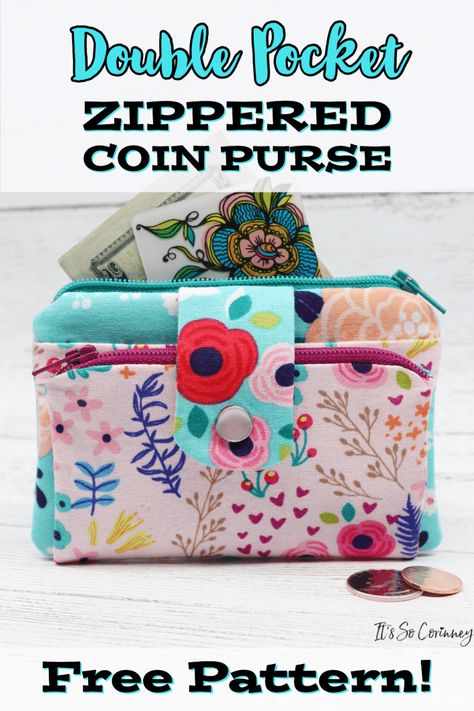 Couture, Patchwork, Tela, Free Coin Purse Pattern, Free Coin Purse Patterns To Sew, Change Purse Pattern Sewing, Small Purse Sewing Pattern, Card Purse Pattern, Coin Purse Pattern Free