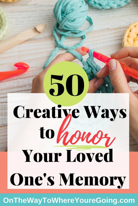 Honoring the life of your loved one is important. Find creative ways to do so here. | Making Memories | Leaving a Legacy | Legacy Projects, Memory Projects, Diy Fountain, Past Love, Leaving A Legacy, Memory Crafts, Memorial Cards, In Memory Of Dad, Diy Gifts For Boyfriend