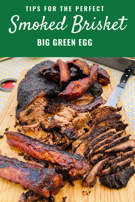 Best Smoked Brisket Recipe, Smoked Beef Brisket Recipes, Brisket Flat, Brisket Oven, Brisket Recipes Smoked, London Broil Recipes, How To Cook Brisket, Big Green Egg Recipes, Green Egg Recipes