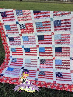 American Flag Quilt, American Flag Crafts, Buttermilk Basin, Love And Hugs, First Sewing Projects, Sea Quilt, Halloween Quilt, Picnic Quilt, Flag Quilt