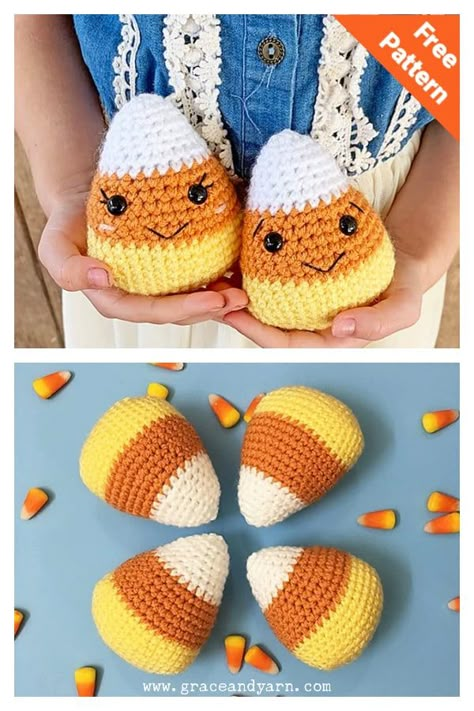 10+ Candy Corn Amigurumi Crochet Patterns Candy Corn Amigurumi, Corn Amigurumi, Crochet Halloween Hat, Candy Corn Pattern, Crochet Cardigan Ideas, Crochet Candy Corn, Crochet Candy, Cardigan Ideas, Halloween Hat