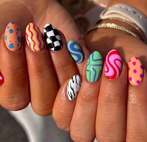 Nagellack Trends, Short Fake Nails, Bright Summer Nails, Cute Summer Nails, Nail Forms, Stick On Nails, Short Acrylic Nails, Nail Designs Summer, Nail Accessories