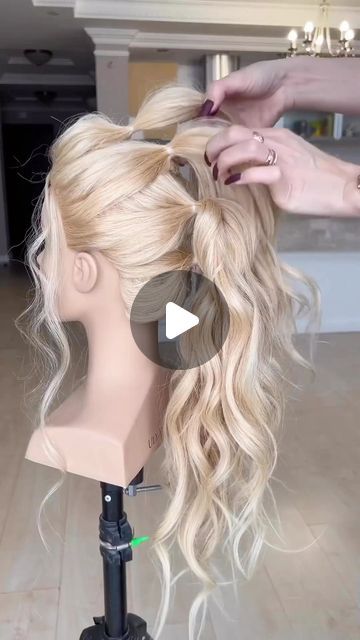 Bridal Updos For Long Hair Ponytail, Long Hair Wedding Style Tutorial, Updos For Long Hair With Braids, How To Do Long Hair Updos, Diy Up Do Long Hair, Homecoming Hair Tutorials Step By Step, Updos You Can Do On Yourself, Up Do Tutorial Long Hair, Wedding Hair Diy Easy