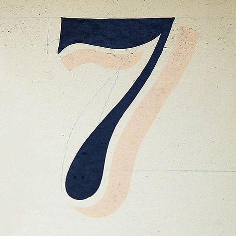 Lucky 7 Typography Numbers, Seven Logo, 7 Font, Number Angel, Lucky Seven, Number Seven, Future Vision, Lucky 7, Title Design