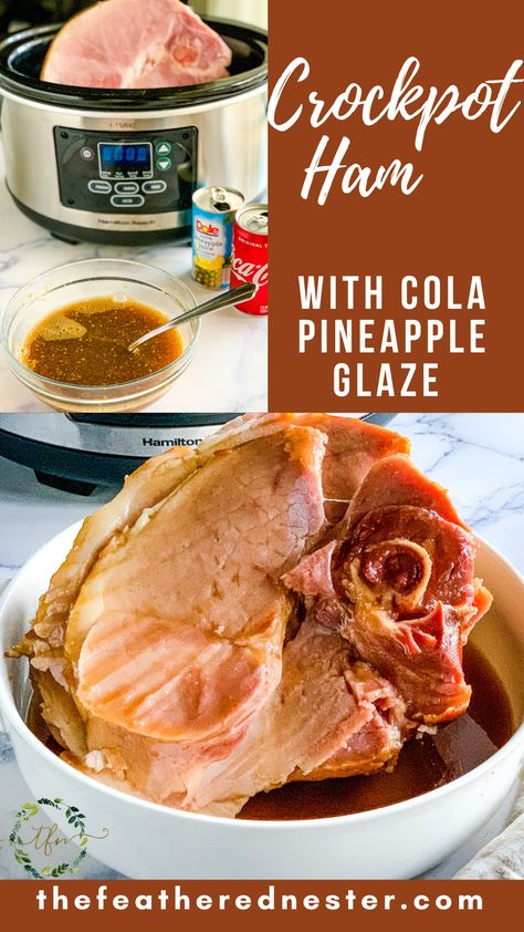 Slowcooker Ham, Pineapple Ham Crockpot, Easy Crockpot Ham, Honey Ham Recipe, Thanksgiving Ham Recipes, Ham Recipes Healthy, Easy Ham Recipes, Crock Pot Ham, Ham Recipes Crockpot