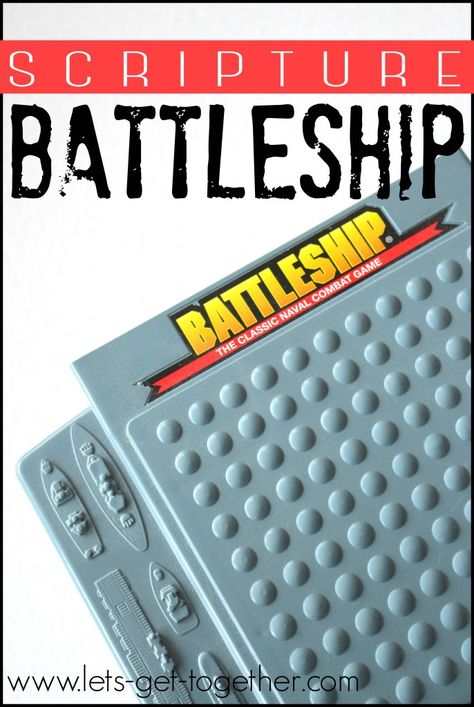 Scripture Battleship from Let's Get Together - awesome game, can be played indoors (in a gym) or outside. It's a blown-up version of the old Battleship game. Perfect for youth activities or a big #fhe! #youthactivity Preteen Ministry, Battleship Game, Yw Activities, Lds Scriptures, Fhe Lessons, Youth Conference, Youth Games, Youth Group Games, Church Youth