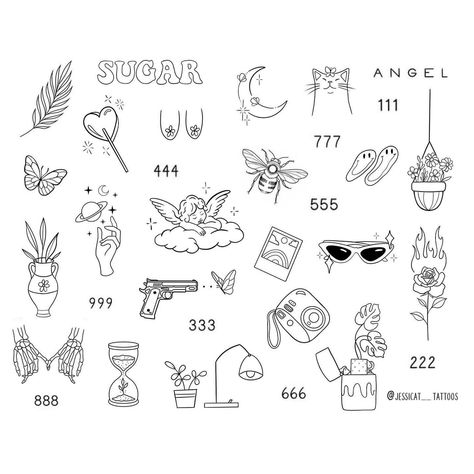 Fine Line Tattoos on Instagram: “BY POPULAR DEMAND, 🦋🚨😱👻👀💅🏼🦄🌻🍄🌈🍒🥑🍭🎨 a new sheet of minis has been added to the book. I will always prioritise these bookings and usually…” Paramore Inspired Tattoos, Paramore Tattoo, Feminist Tattoo, Mandala Tattoos, Small Girly Tattoos, Small Pretty Tattoos, Petite Tattoos, Tattoos Geometric, Cute Tiny Tattoos