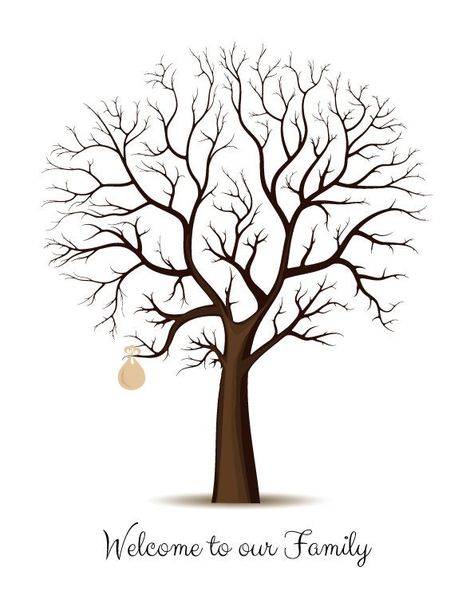 Tree Guest Book, Tree Outline, Baby Guest Book, Fingerprint Tree, Tree Poster, Wedding Guest Books, Book Baby, Baby Shower Guest Book, Instagram Ideas Post