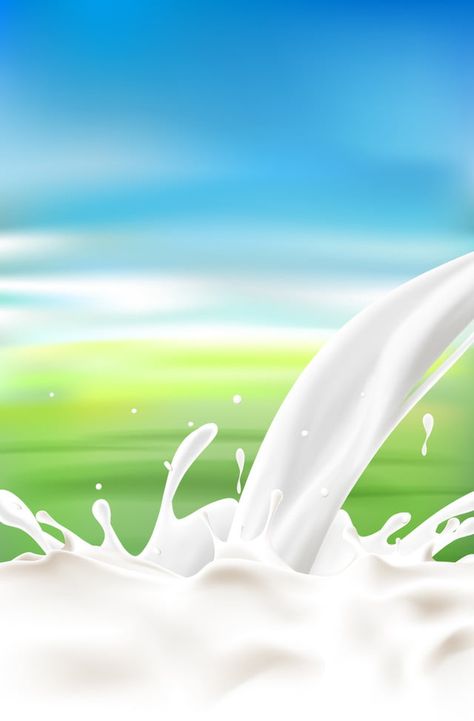 Vector Milk Drink Background Material Milk Background, Drink Background, Milk Advertising, Cow Logo, Promo Flyer, Tea Illustration, Milk Packaging, Plan Image, Milk Splash